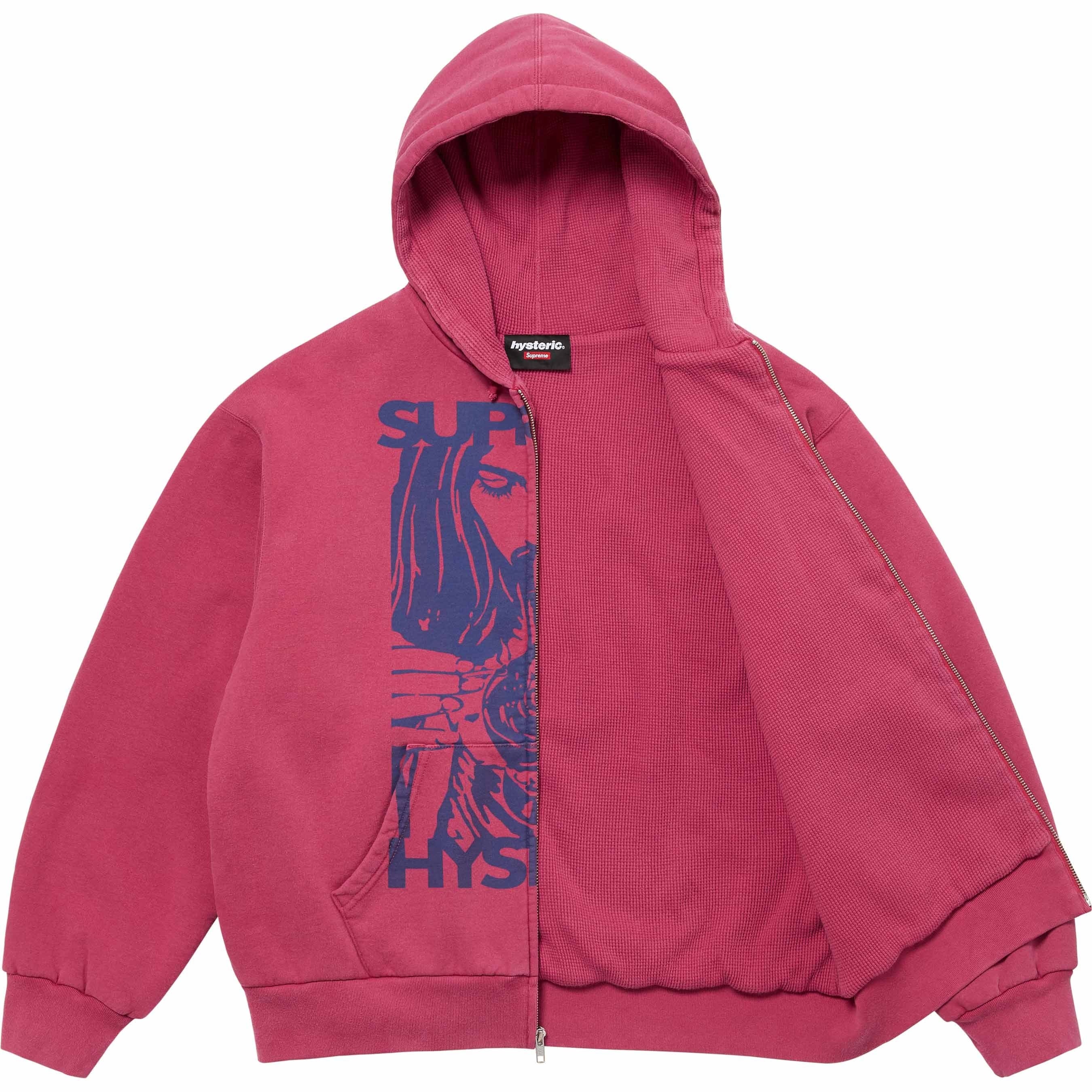 Supreme®/HYSTERIC GLAMOUR Thermal Lined Zip Up Hooded Sweatshirt view 7